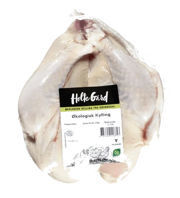 Kylling hel Rå Økologisk Ca2,2kg Holte