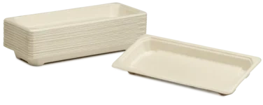 Sushifat Bagasse Slim Long Brun 221x92mm