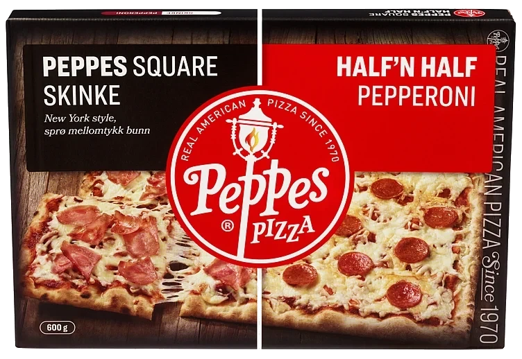 Peppes Pizza Half`N`Half Skinke/Pepperoni 600g