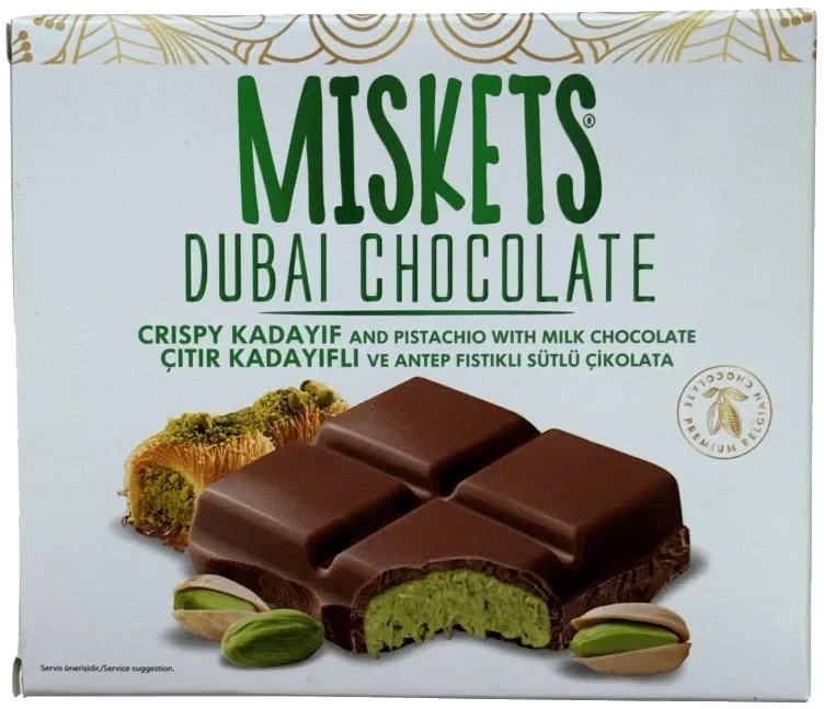 Dubai Chokolate Pistasj 100g Miskets