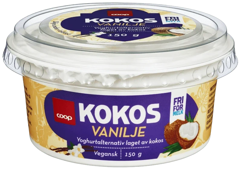 Coop Kokos Vanilje Yoghurtalternativ 150g