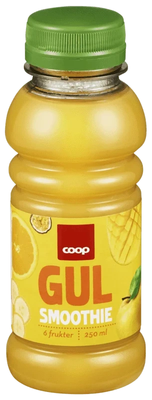 Coop Smoothie Gul 6 Frukter 250ml