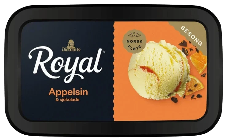 Royal Is Appelsin&Sjokolade 0,9l Diplom-Is