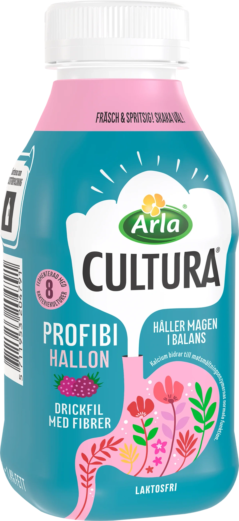 Cultura® Profibi drickfil hallon 1,4% 330 ml