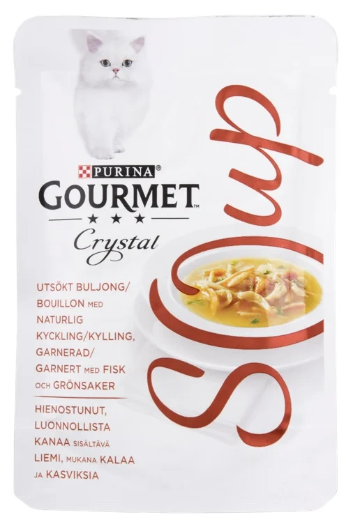 Gourmet Crystal Kylling&Fisk Suppe 40g Purina