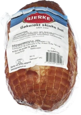 Bøkerøkt Skinke Hel Kokt