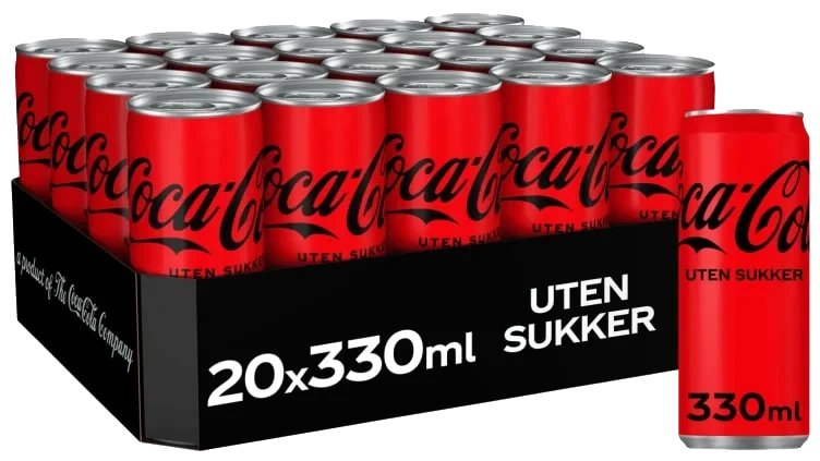 Coca-Cola Zero 0,33l boks Brett A 20bx