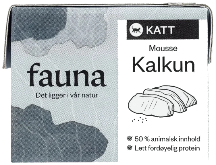 Fauna Katt Våtfor Kalkun 90g