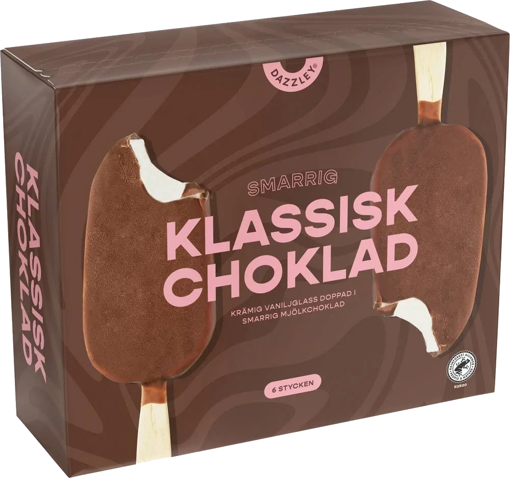 Glasspinne Klassisk Choklad