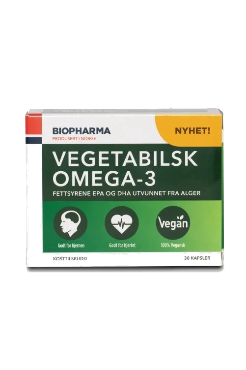 Omega3 Vegetabilsk 30stk Biopharma