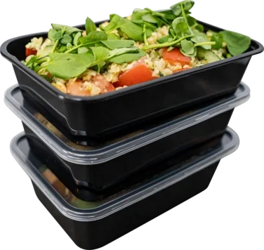 Plastbeger Sort 500ml 1roms Pp 175x119x40mm