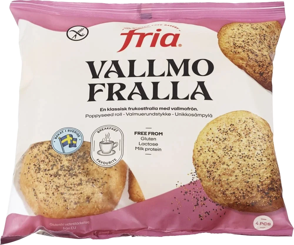 Rundstykker med Valmuefrø Glutenfri, 280 g