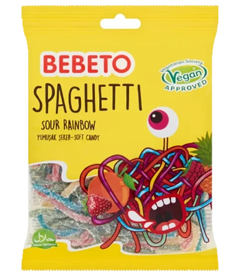 Bebeto Rainbow Spaghetti 80g