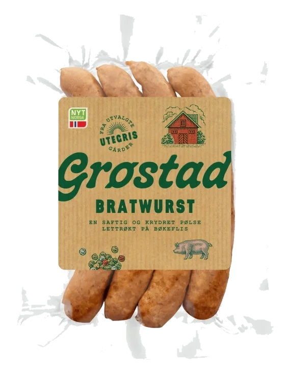 Bratwurst 240g Grøstad