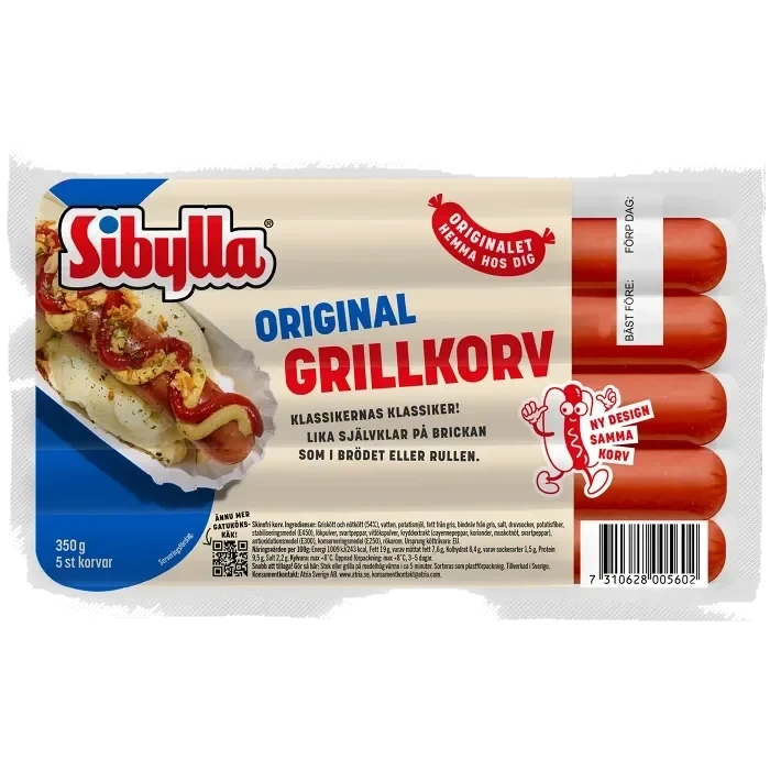 Grillkorv Original 350g Sibylla