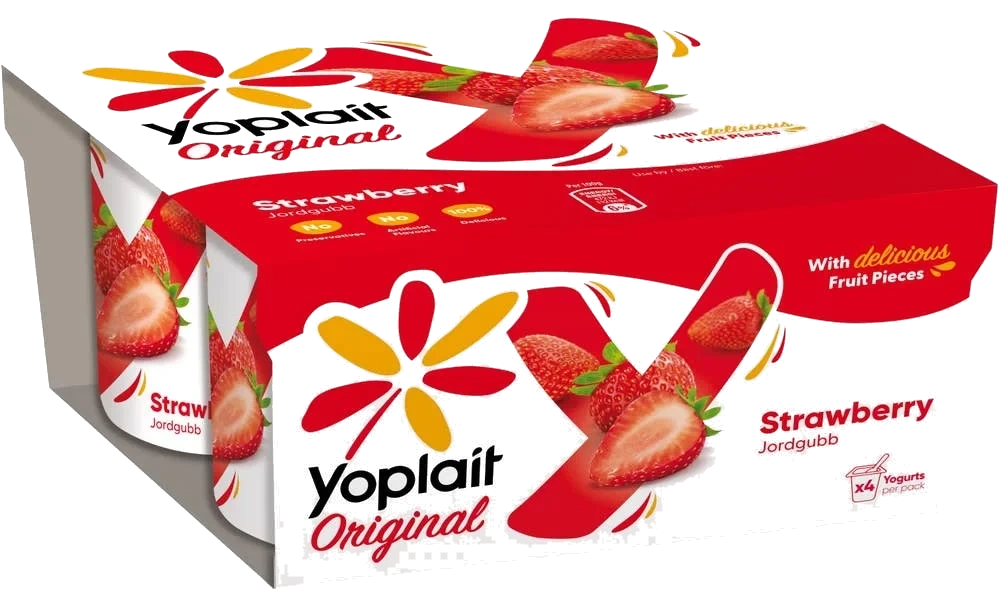 Yoghurt Jordgubb 2,3% 4-p
