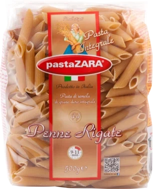 Fullkorn Penne 500g Pasta Zara