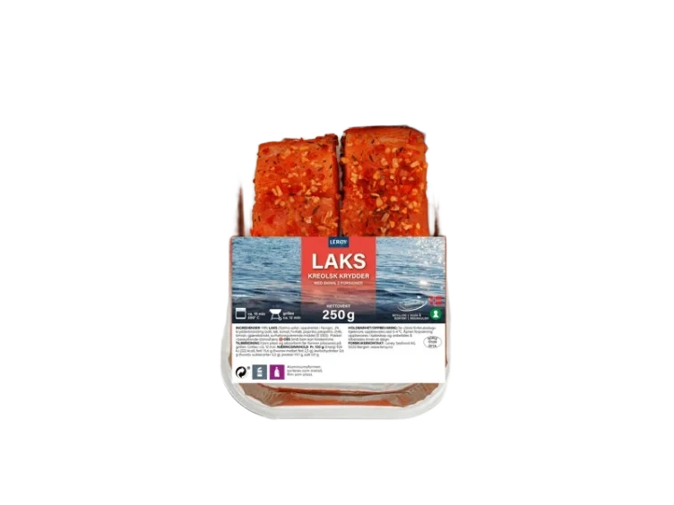 Laks Kreolsk m/Skinn 2x125g Lerøy
