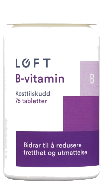 Vitamin B Svelgetablett 75stk Løft