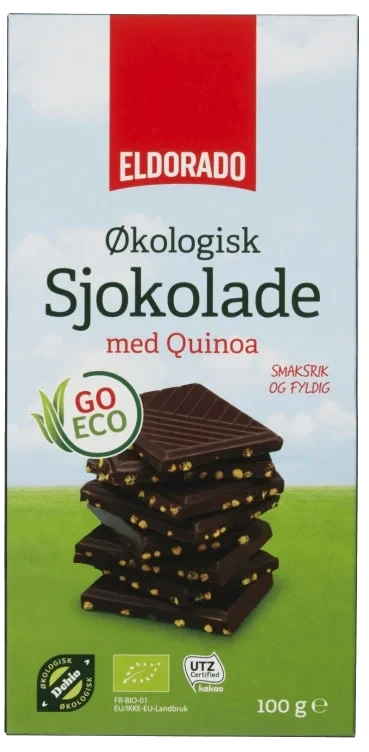 Sjokolade Mørk Quinoa Økologisk 100g