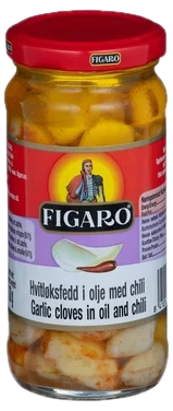 Hvitløk Marinert m/Chili 240g Figaro