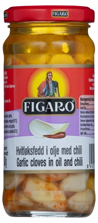 Hvitløk Marinert m/Chili 240g Figaro