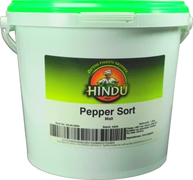 Pepper Sort Malt Bøtte Hindu