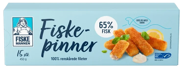 Fiskepinner Msc 450g Fiskemannen