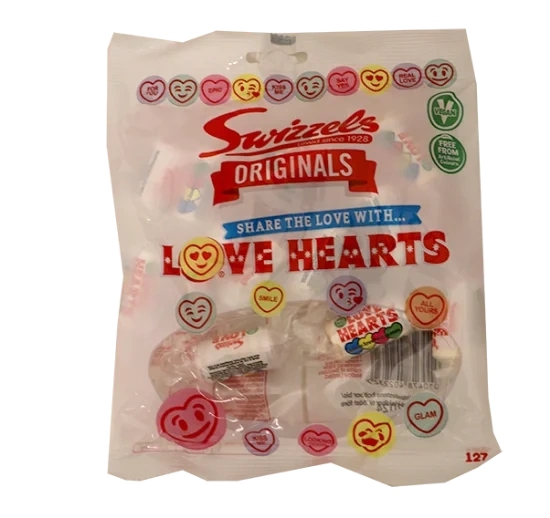 Love Hearts Bag 127g
