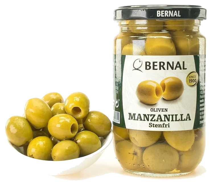 Oliven Manzanilla Steinfri Bernal