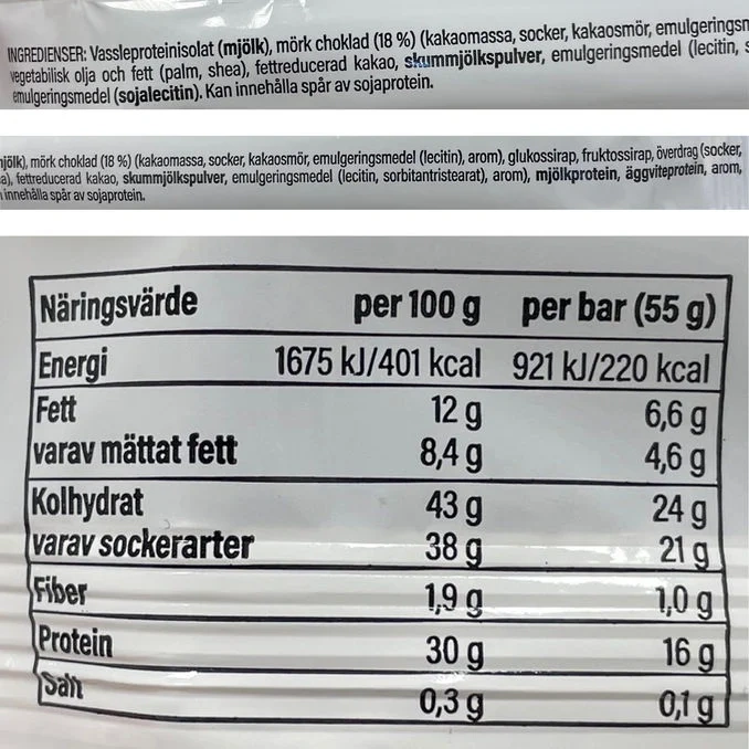 Proteinbar Choklad 15-pack