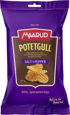 Potetgull Salt&Pepper 40g Maarud