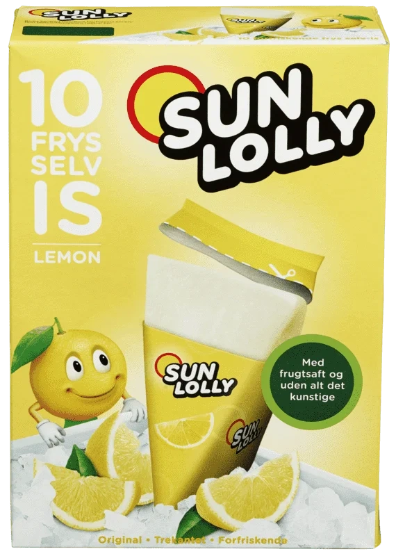 Sun Lolly Lemon 10pk