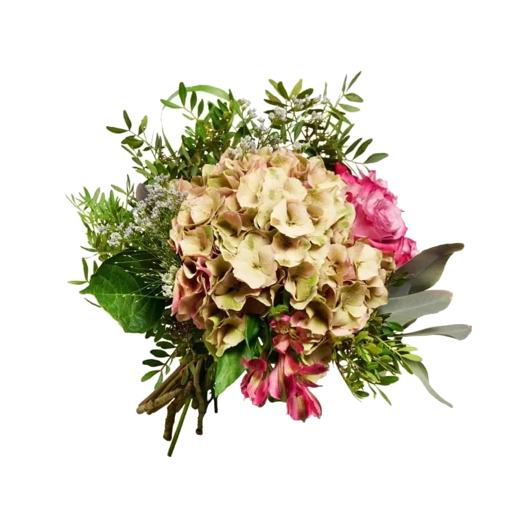 Gavebukett Høst Håndbundet Blomstermiks