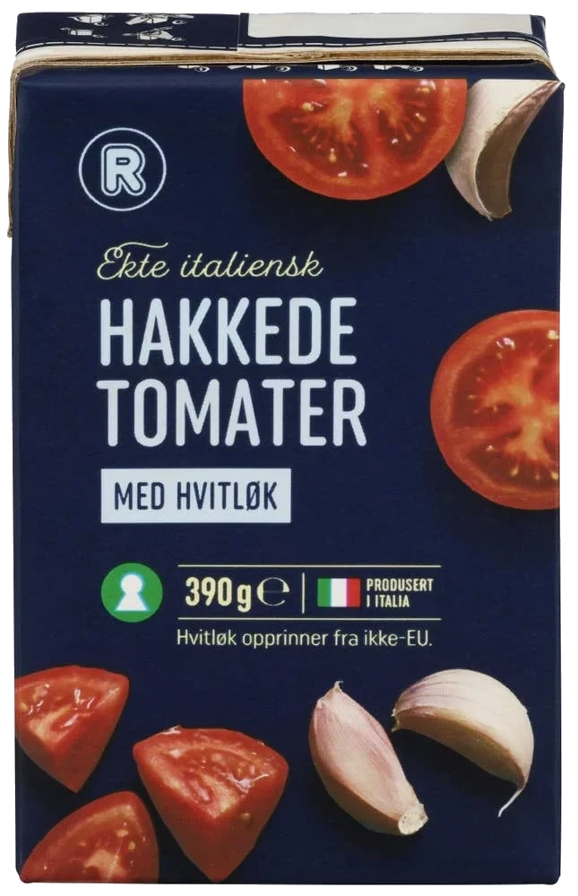 Hakkede tomater