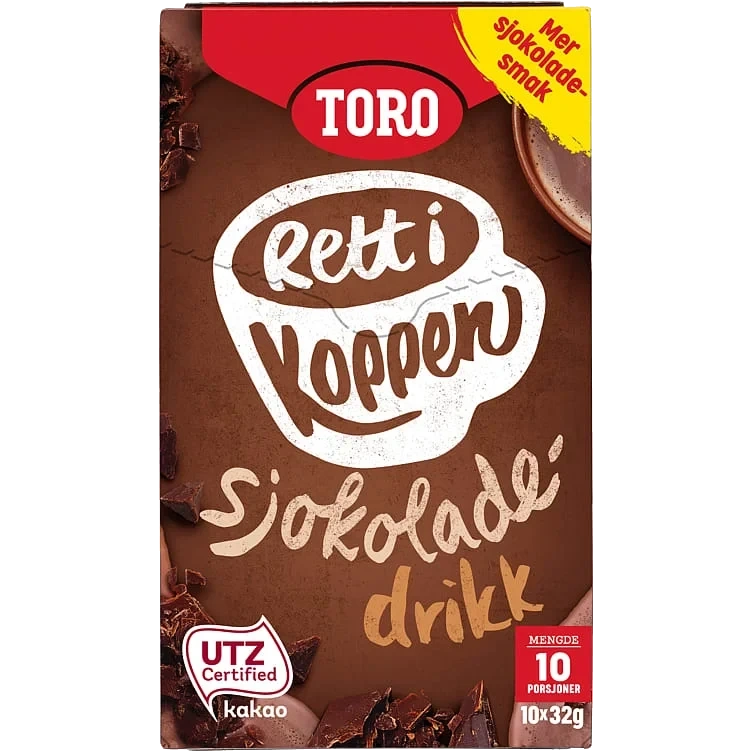 Sjokoladedrikk 10x32g Rett I Koppen