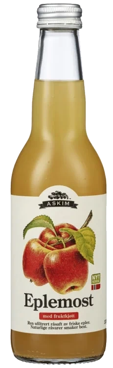 Eplemost m/Fruktkjøtt 0,33L fl Askim
