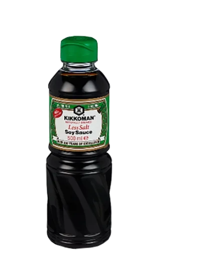 Kikkoman Soy Sauce Less Salt 500ml