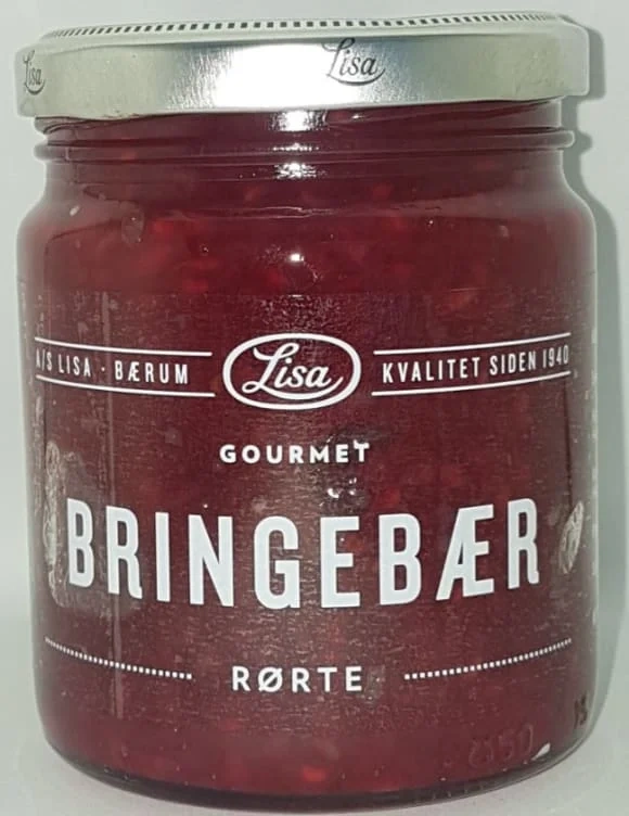 Bringebær Rørt 250g Lisa
