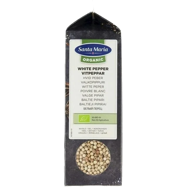 Hvit Pepper Hel Økol. 540g