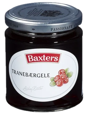 Tranebærgelé 210g Baxters