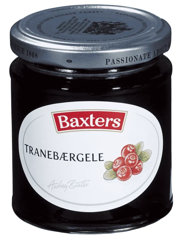 Tranebærgelé 210g Baxters