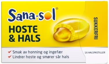 Sana-Sol Host&Hals Honning&Ingefær 48g