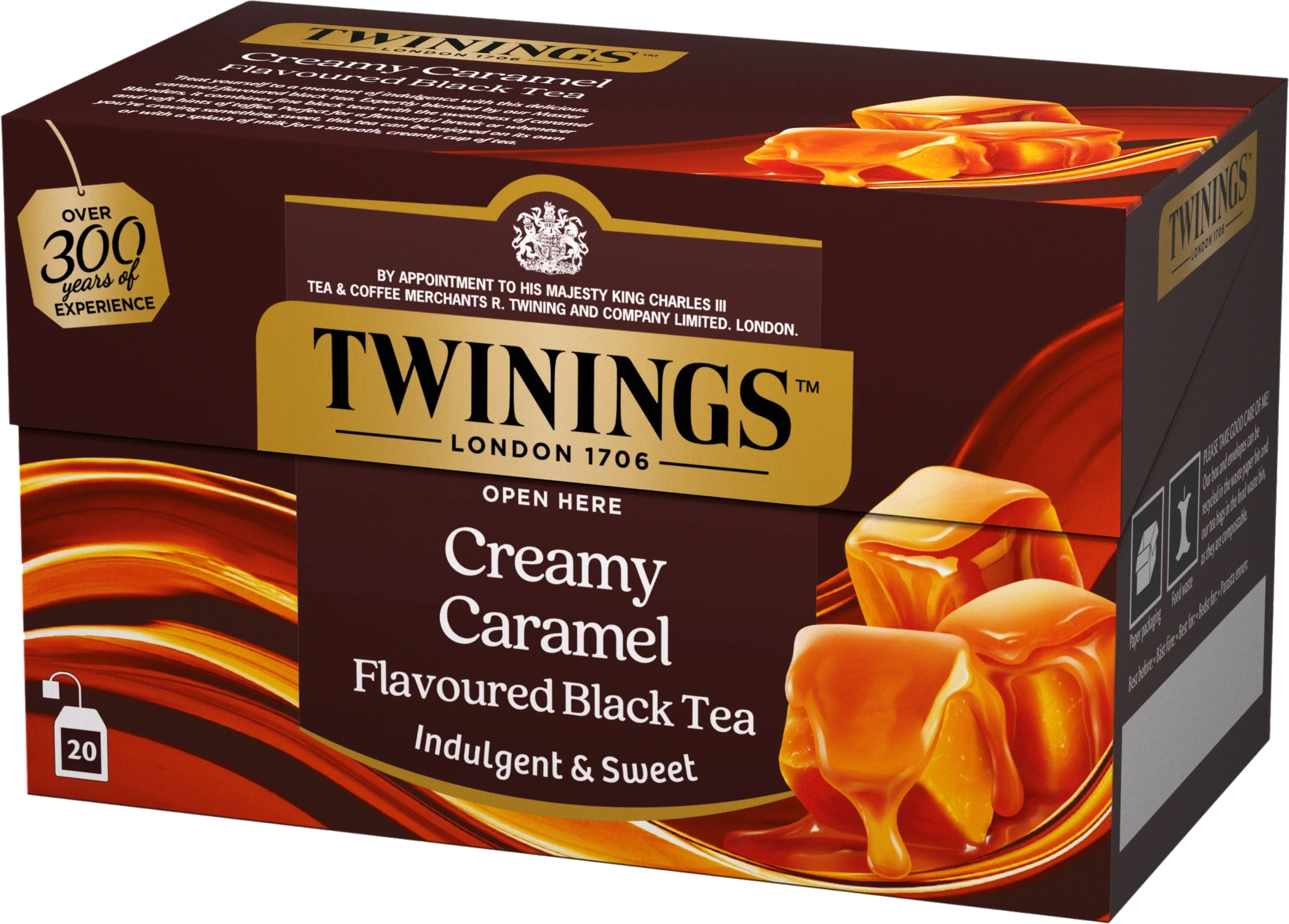 Svart te Creamy caramel 20-pack