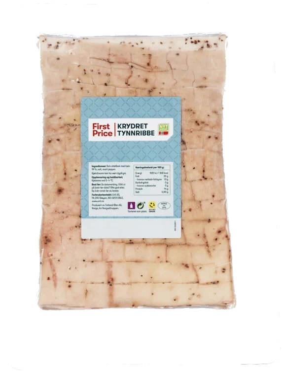 Svin Tynnribbe Krydret ca 2,3kg First Price