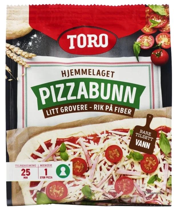 Toro Pizzabunn Litt Grovere 373g