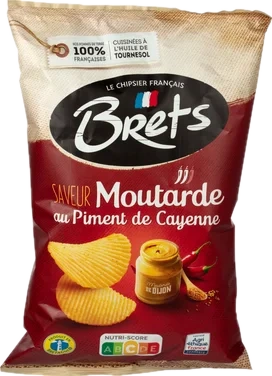 Potetchips m/dijon Sennep og Chilli 125g Brets