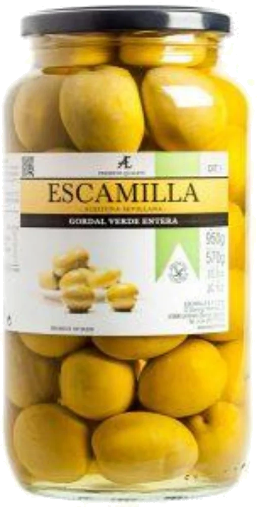 Escamilla Hele Grønne Oliven 935g