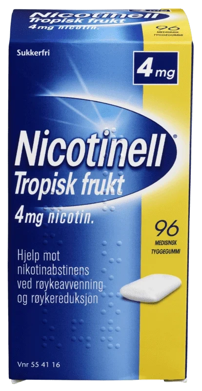 Nicotinell Tropisk Frukt Tyggegummi 4mg 96stk