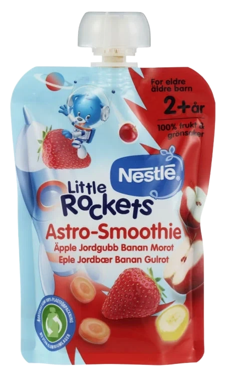 Little Rockets Smoothie Jordbær 2år 150g